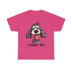 Cute Dog Lover Tee | I WOOF You T-Shirt, Pet Lover Gift, Dog Mom Shirt, Casual Wear, Anniversary Gift