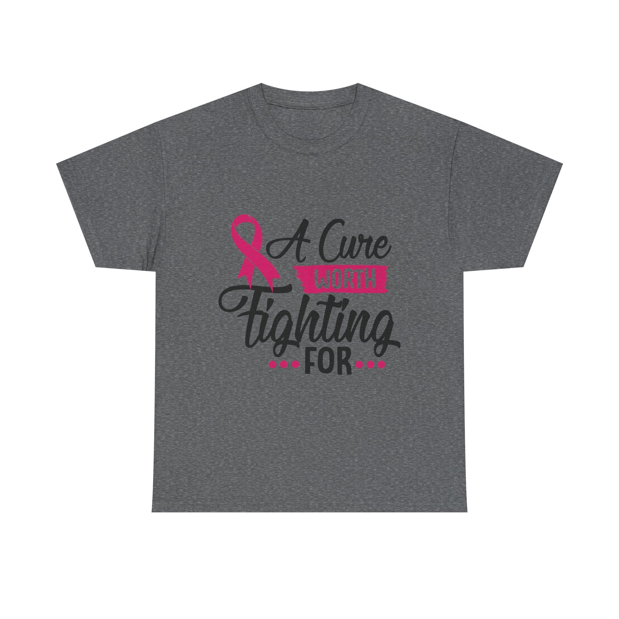 Breast Cancer Awareness Tee, A Cure Worth Fighting For Shirt, Unisex Support T-Shirt, Gift for Hope and Strength, Fundraising Apparel