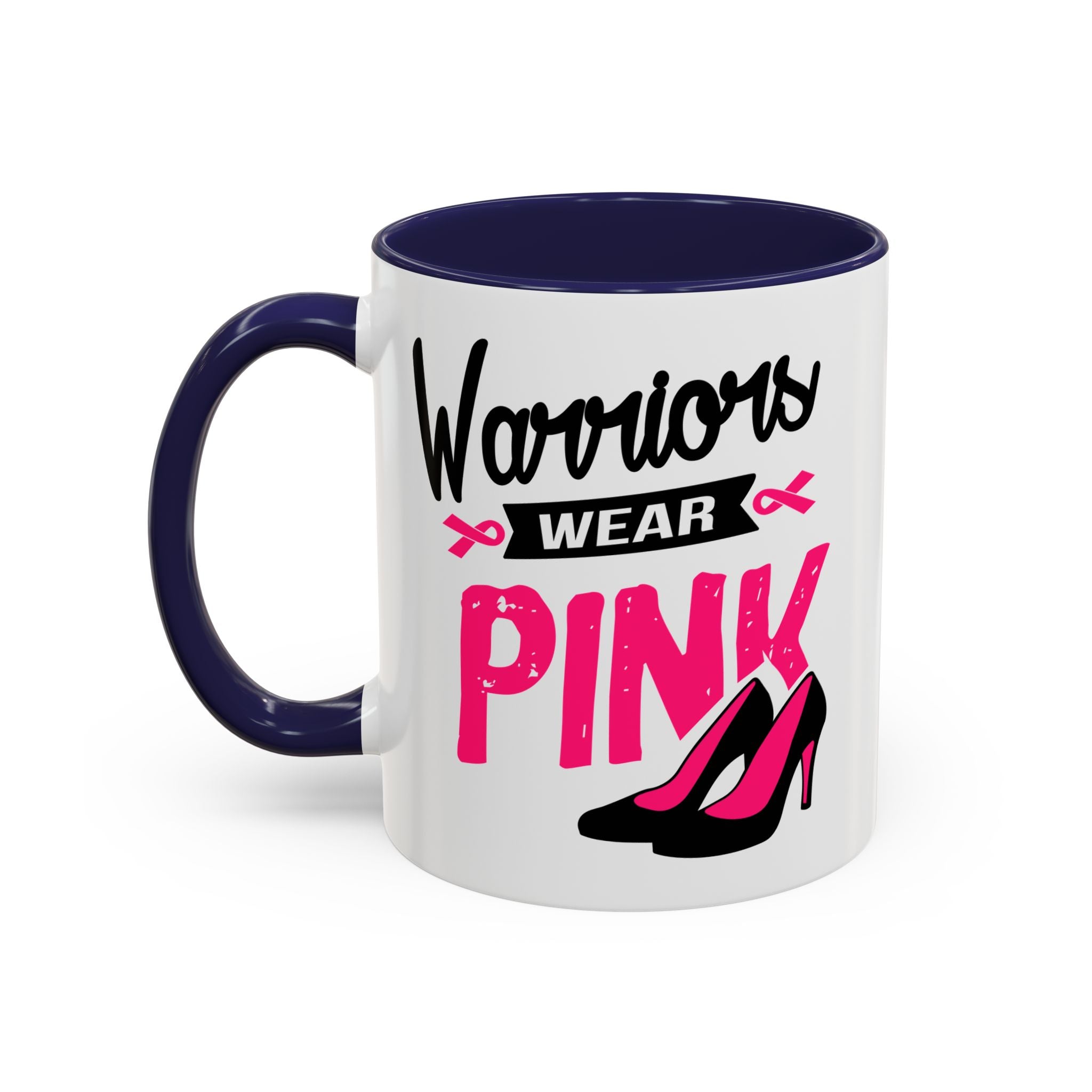 Breast Cancer Awareness Coffee Mug, Inspirational Gift, Warrior Mug, Pink Ribbon Awareness, Supportive Beverage Cup