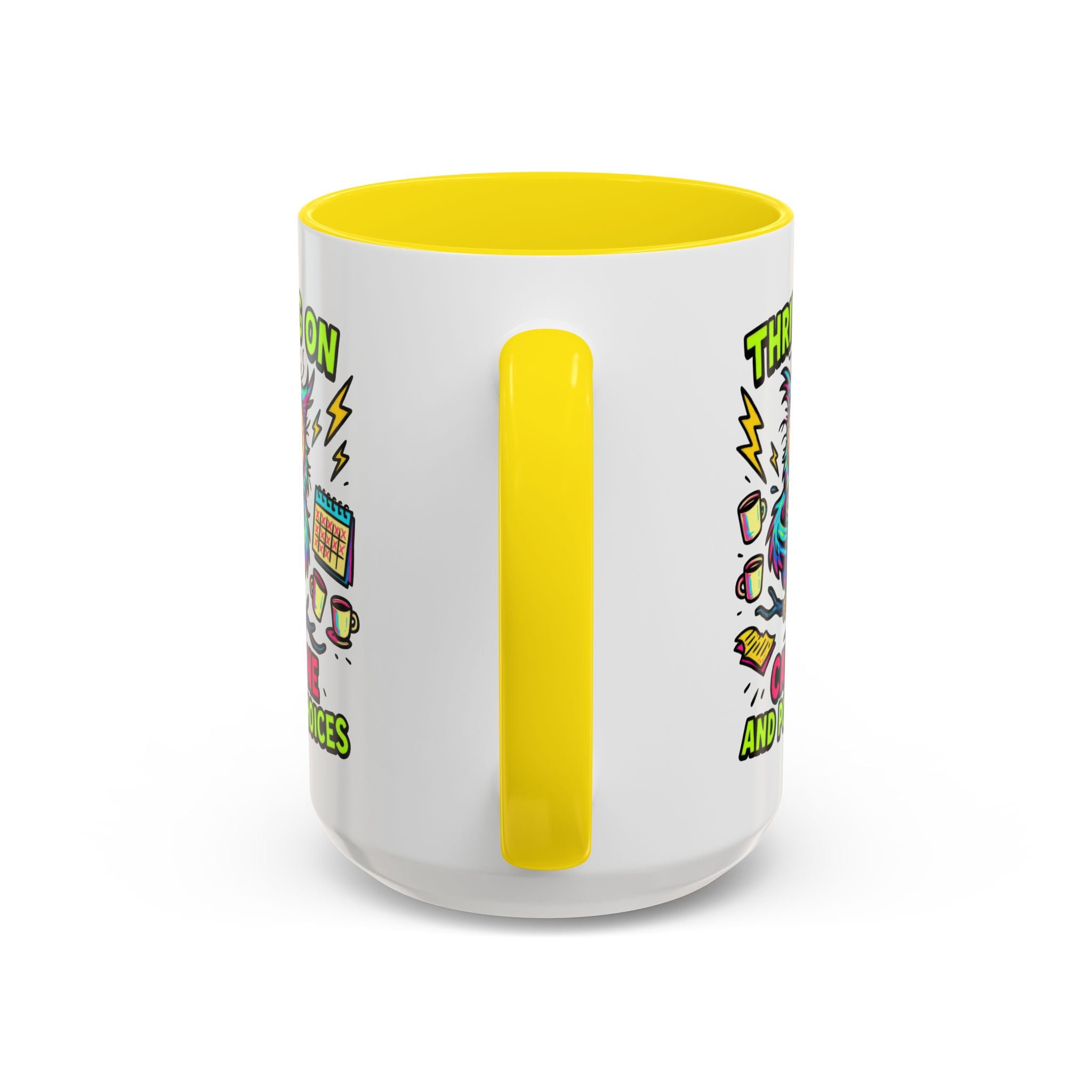 Thriving on Caffeine Mug | Funny Owl Coffee Cup | Gift for Coffee Lovers | Cute Kitchen Decor | Birthday, Holiday Gift