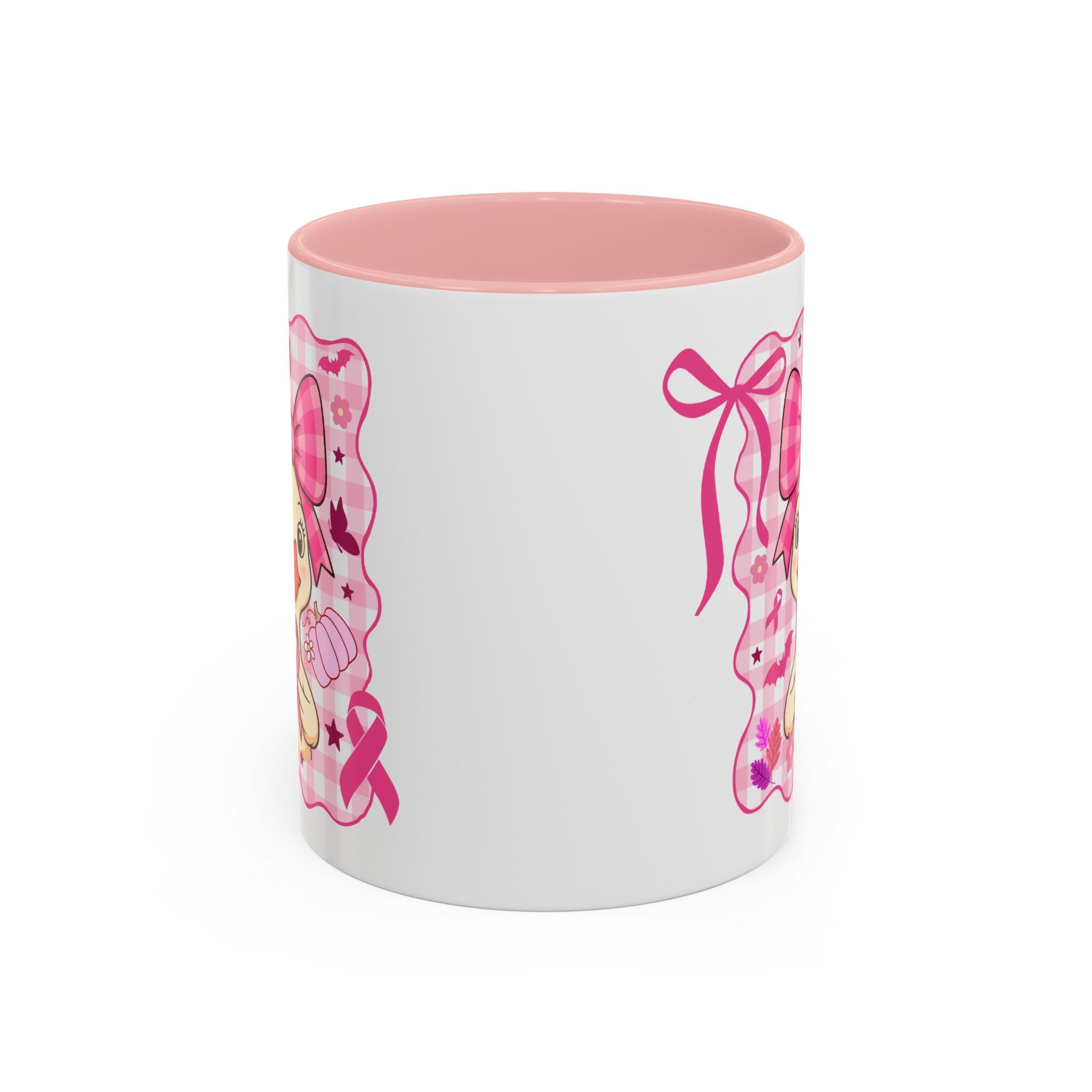 Pink Ribbon Duck Coffee Mug for Breast Cancer Awareness, Cute Gift for Her, Supportive Breast Cancer Mug, Unique Coffee Cup, Holiday Present