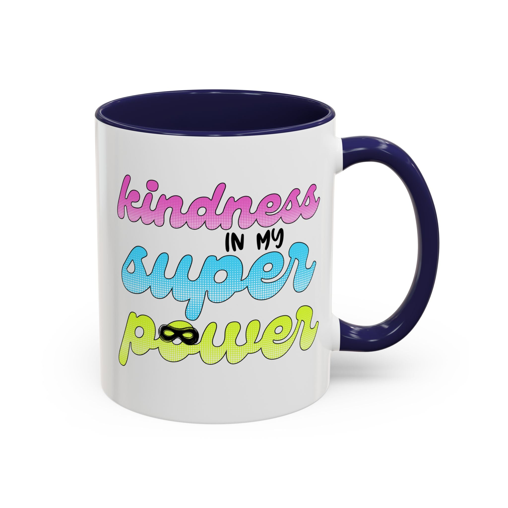 Kindness Superpower Coffee Mug, Inspirational Gift for Friends, Motivational Work Mug, Cute Drinkware for All Occasions, Unique