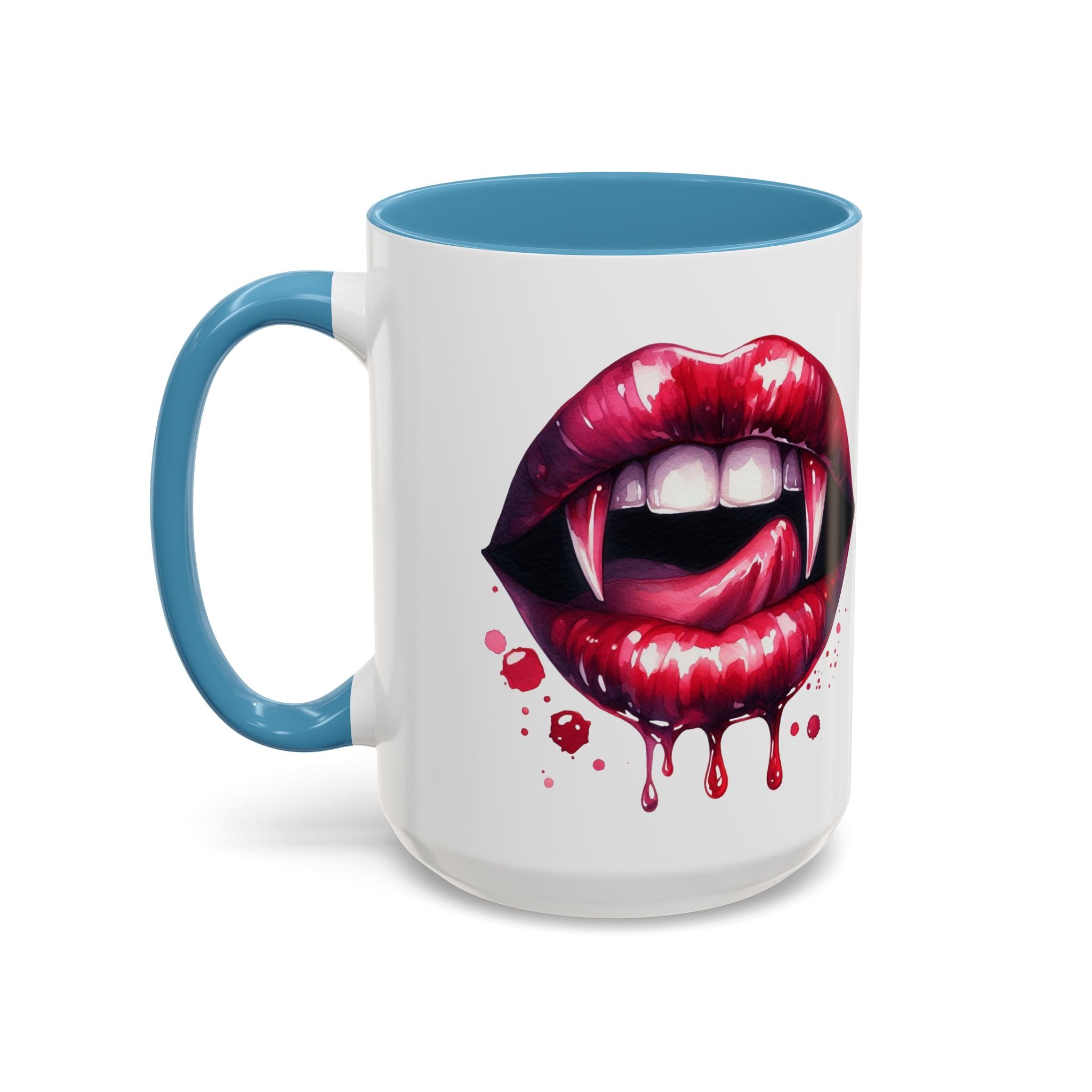 Gothic Vampire Teeth Coffee Mug – Perfect for Halloween, Spooky Occasions, Gift for Horror Lovers, Unique Accent Cup