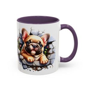 Charming Dog-Themed Coffee Mug, Perfect for Pet Lovers, Gift for Dog Owners, Cute French Bulldog Art, Ideal for Birthdays and Holidays
