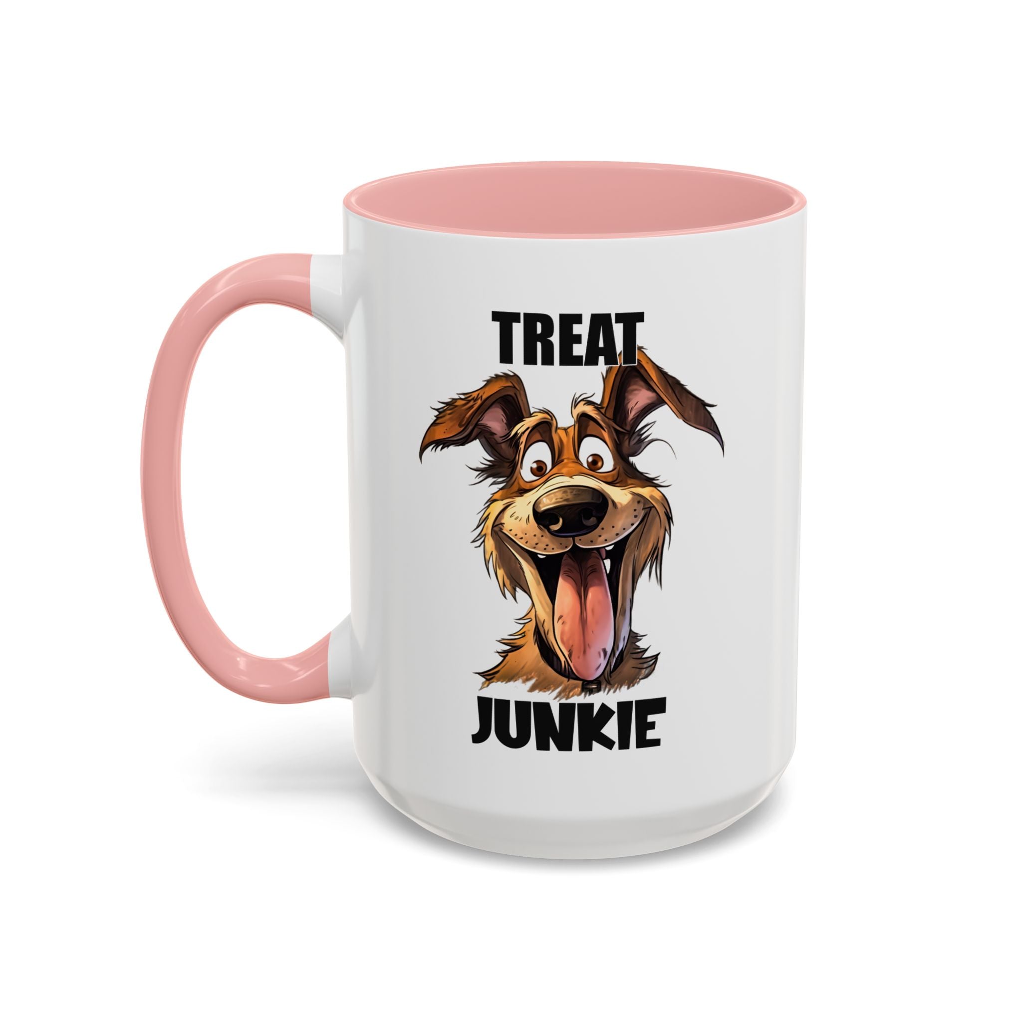 Funny Dog Lover Coffee Mug - Treat Junkie, Pet Gift, Animal Lover Cup, Dog Mom, Unique Mug for Dog Owners