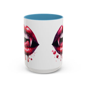 Gothic Vampire Teeth Coffee Mug – Perfect for Halloween, Spooky Occasions, Gift for Horror Lovers, Unique Accent Cup