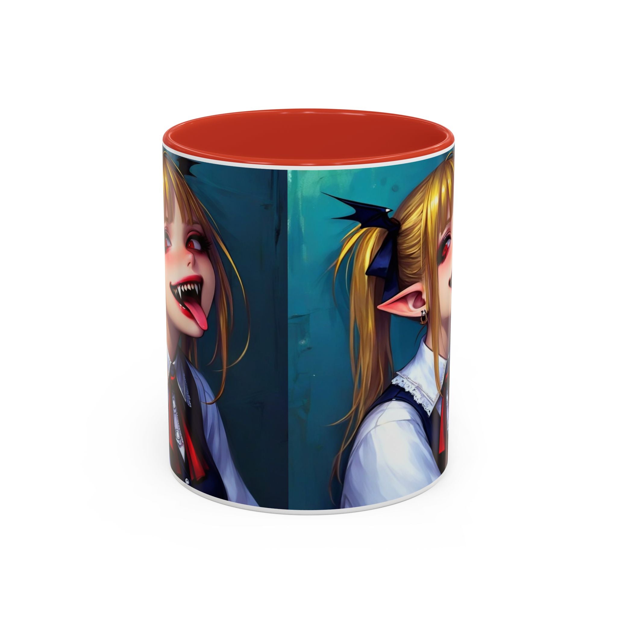 goth vampire girl Gothic Anime Coffee Mug with Edgy Design horror art