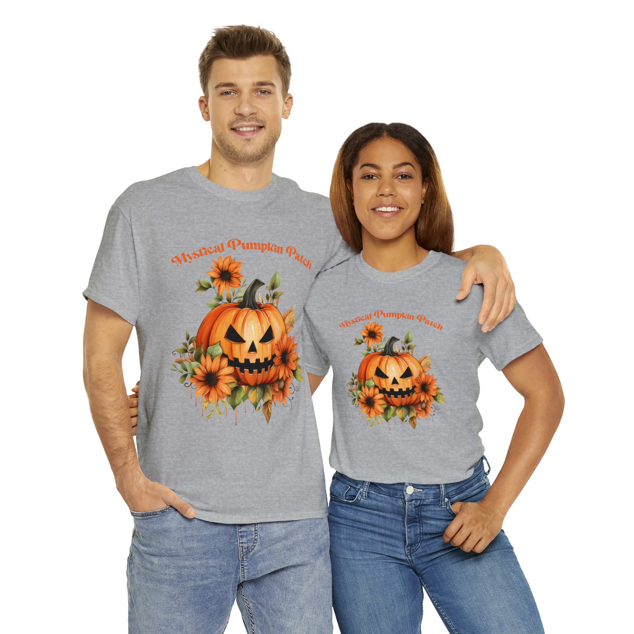 Halloween unisex t shirt mystical pumkin patch fall fun stocking stuffer Unisex Heavy Cotton Tee