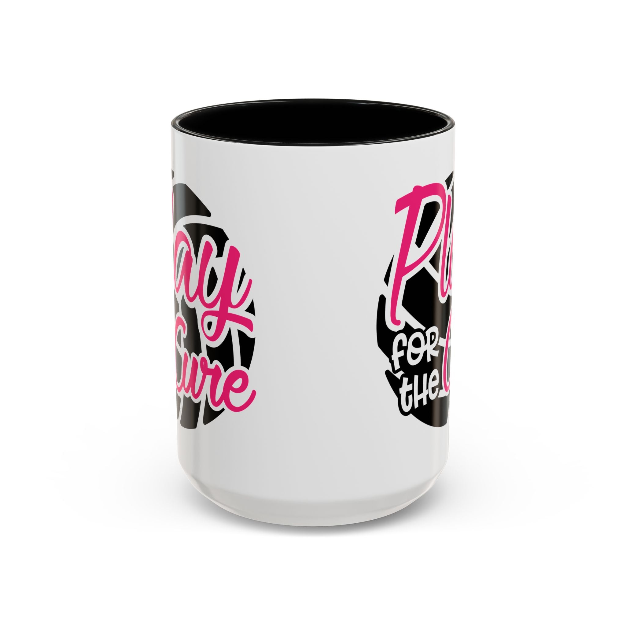Volleyball  Coffee Mug, Play for the Cure Cup, Sports Gift , Athletes, Cancer Awareness, Inspirational Mug