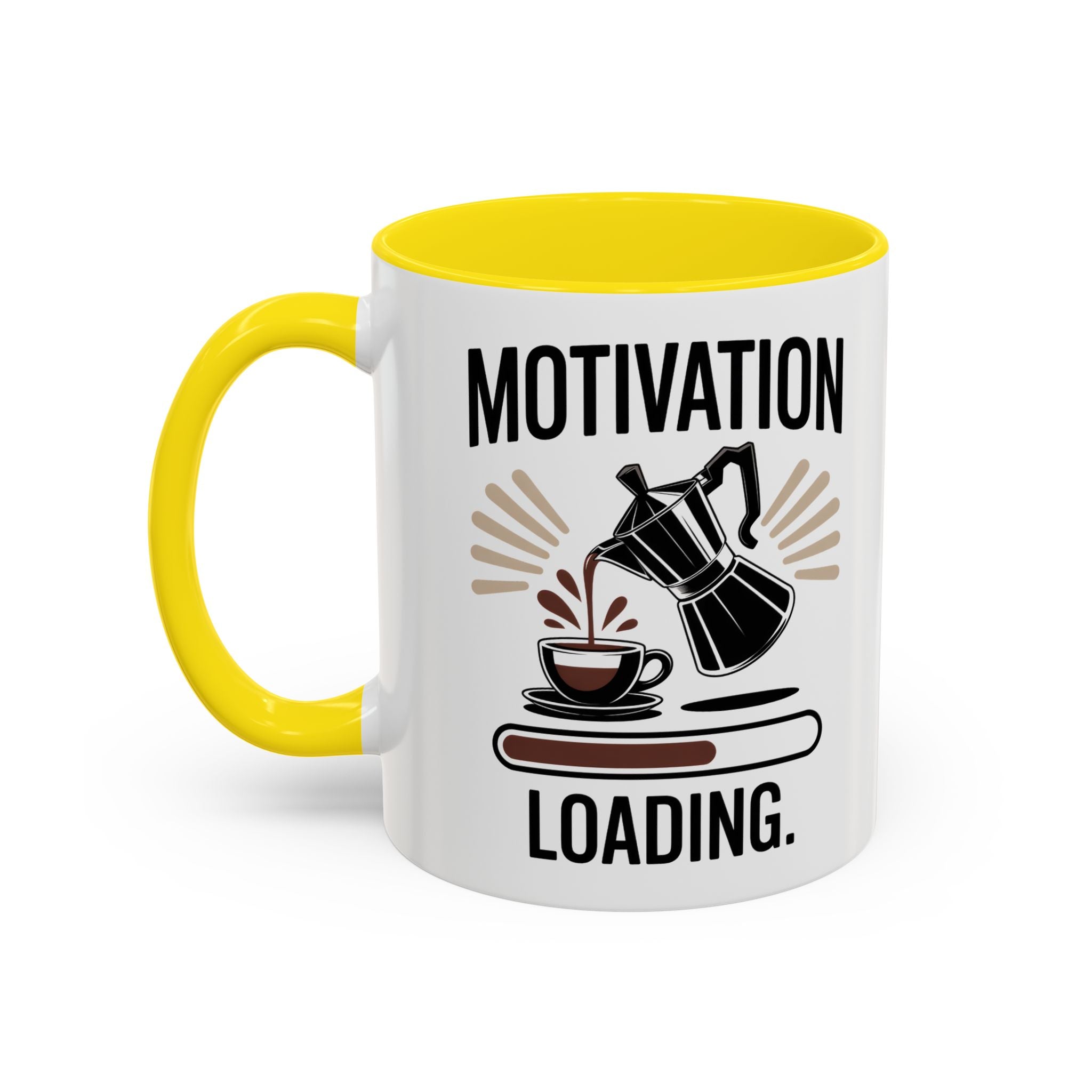 Motivation Loading Coffee Mug - Stylish 11oz & 15oz Accent Mug for Coffee Lovers