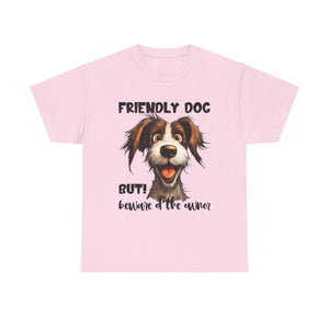 Friendly Dog Unisex Tee - Perfect for Pet Lovers, Gifts for Dog Owners, Casual Wear, Birthday Gifts, Dog-Themed Apparel