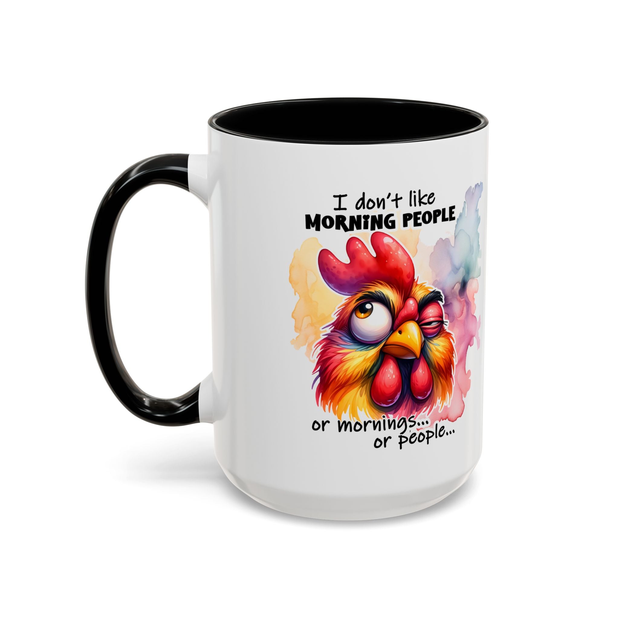 Funny Morning Coffee Mug, Rooster Mug, Gift for Coffee Lovers, Morning People, Humor Mug for Friends