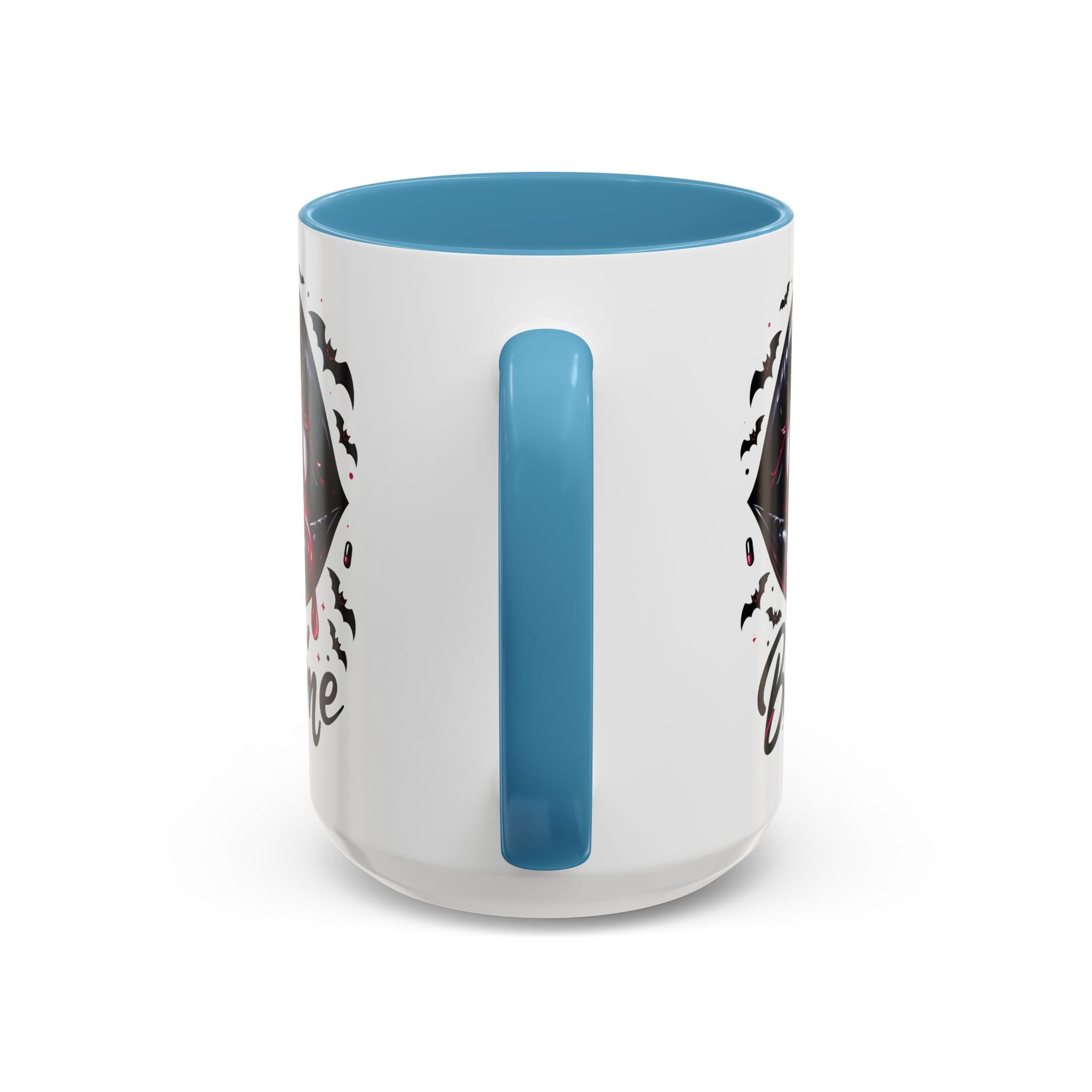 Vampire Themed Coffee Mug - "Bite Me"  halloween bats horror art cup