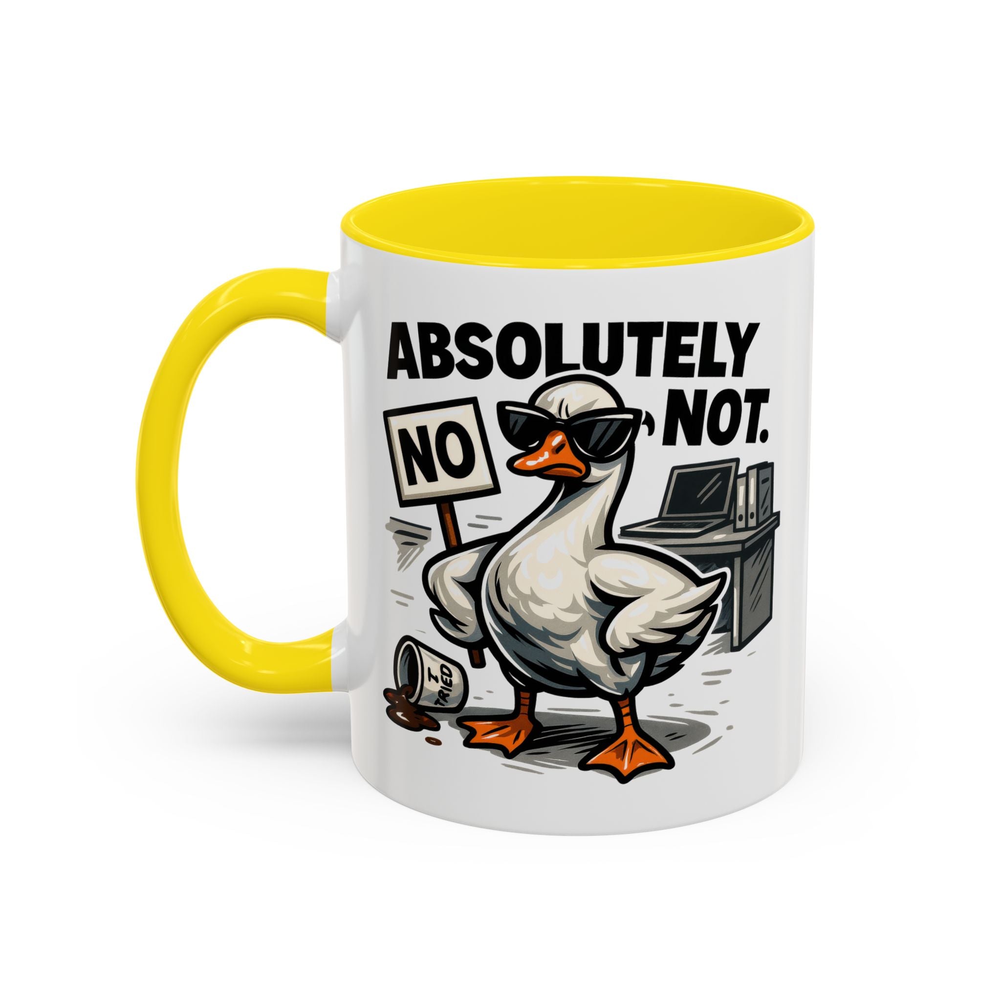 Sassy Coffee Mug, Humorous Gift for Geese Lovers, Fun Office Desk Decor, Funny Animal Cup, Quirky Kitchenware