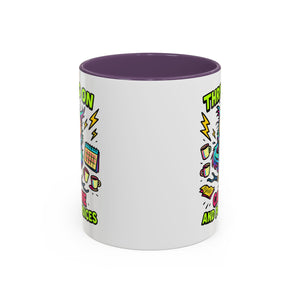 Thriving on Caffeine Mug | Funny Owl Coffee Cup | Gift for Coffee Lovers | Cute Kitchen Decor | Birthday, Holiday Gift