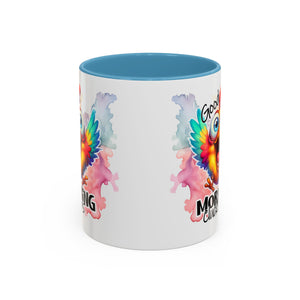 good Morning Mug with Cheerful Rooster Design - Perfect for Coffee Lovers, Gifting, Morning Routine, Kitchen Decor, Bird Enthusiasts