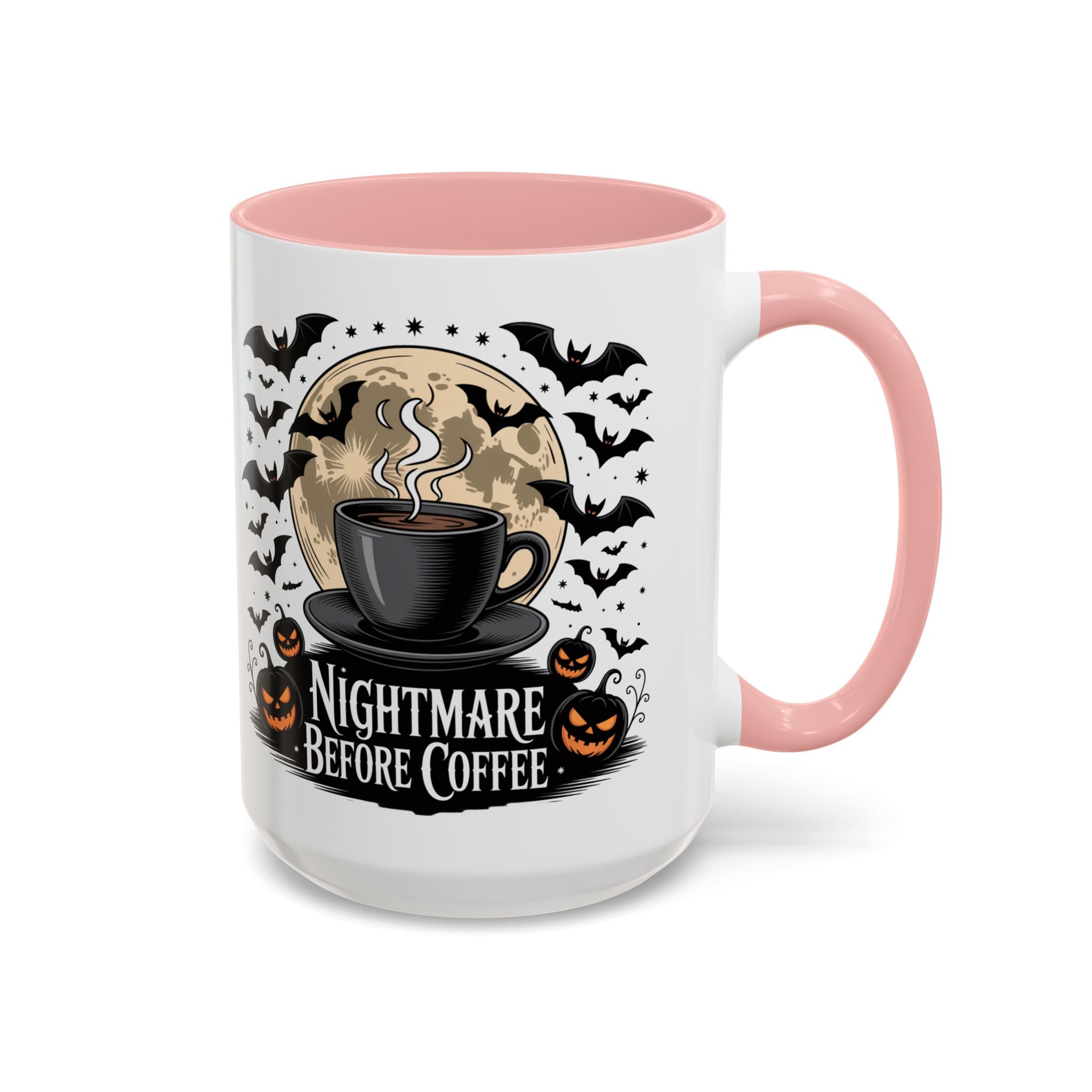 Halloween-Themed Coffee Mug: Nightmare Before Coffee funny art