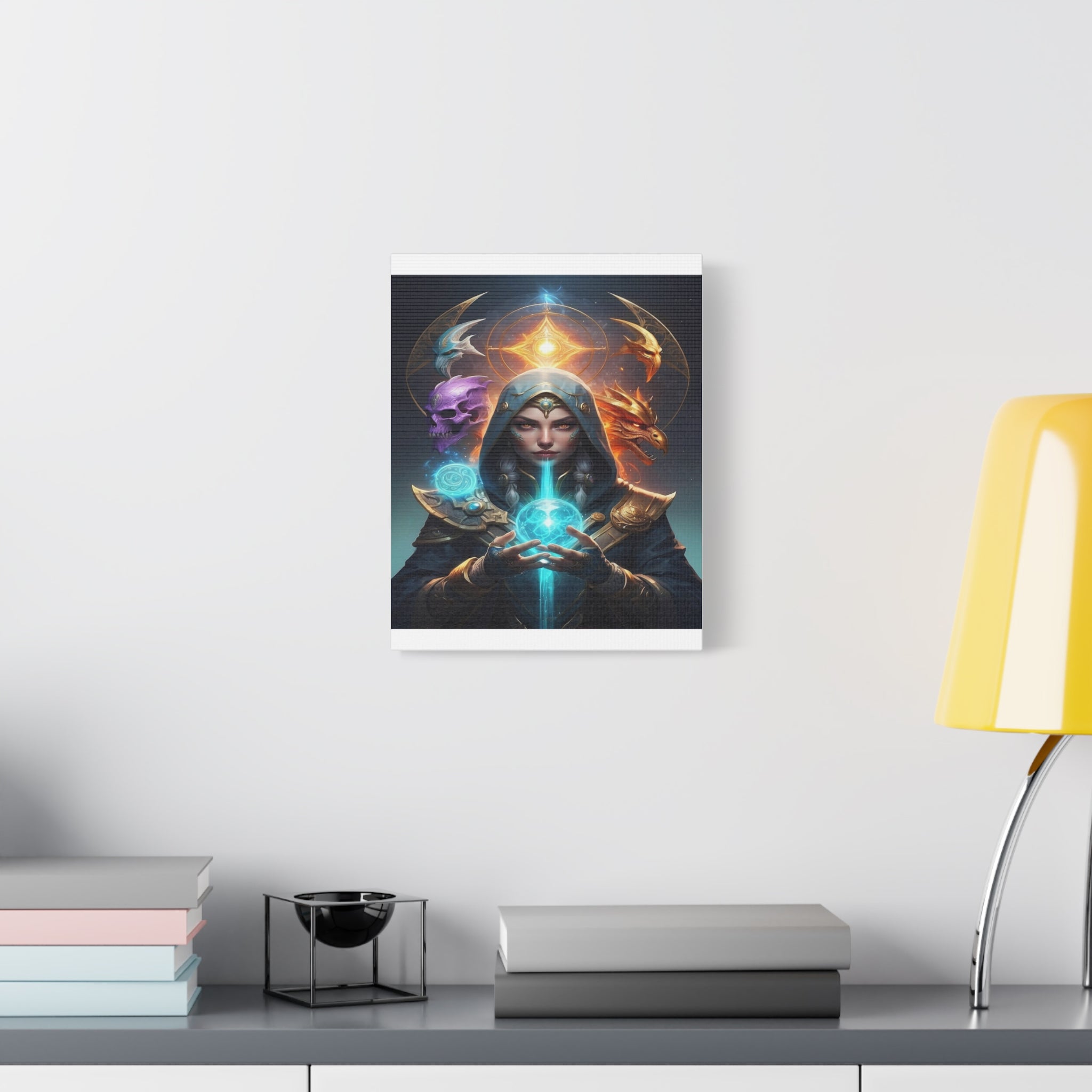 Mystical Sorceress Canvas Artwork - Fantasy Wall Decor