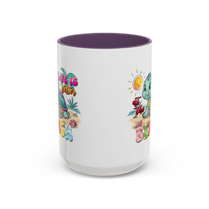 Beach Vibe Accent Coffee Mug - "Life is Better at the Beach" Design turtle animal lover