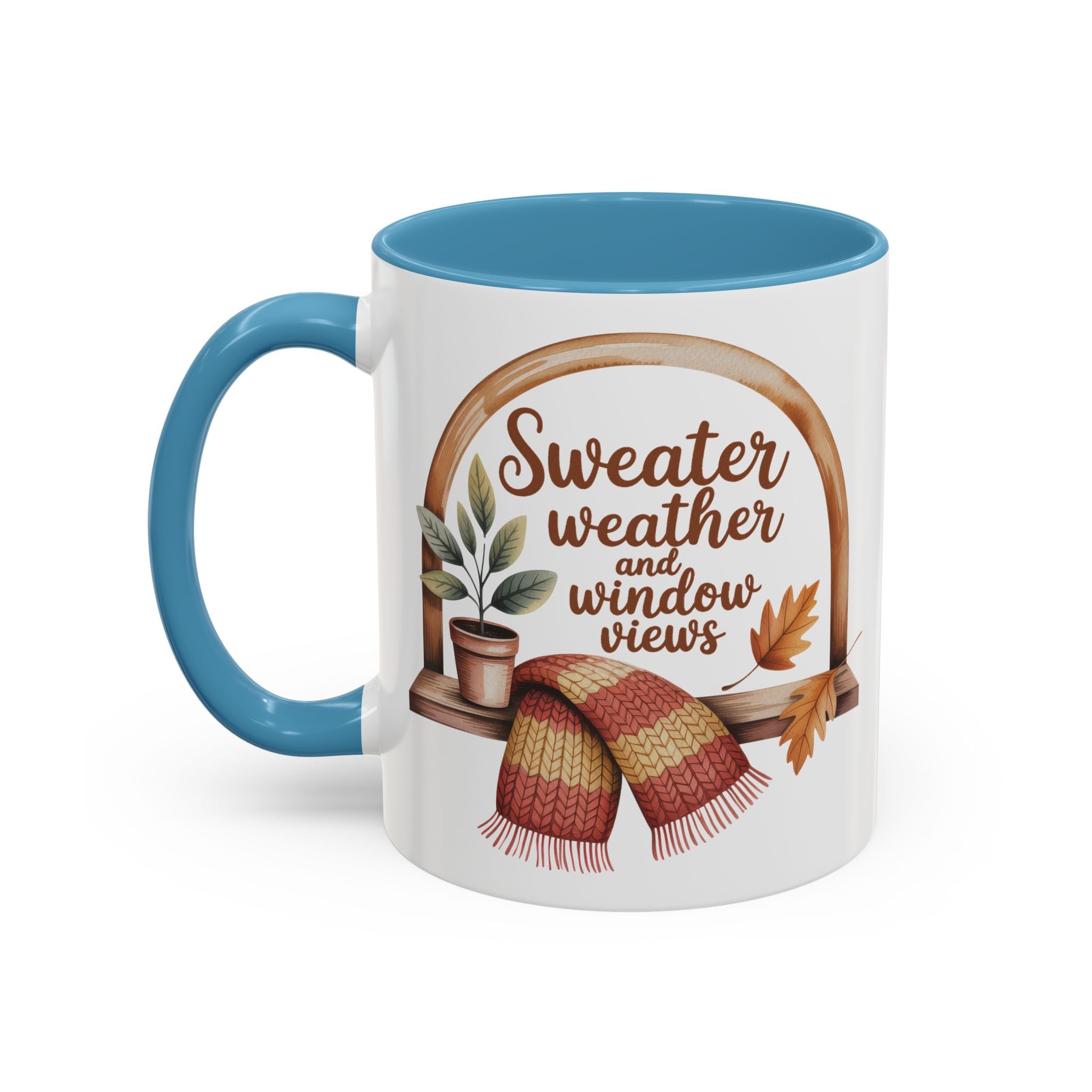 Sweater Weather Coffee Mug - Cozy Autumn Vibes fall season vibe winter gateway