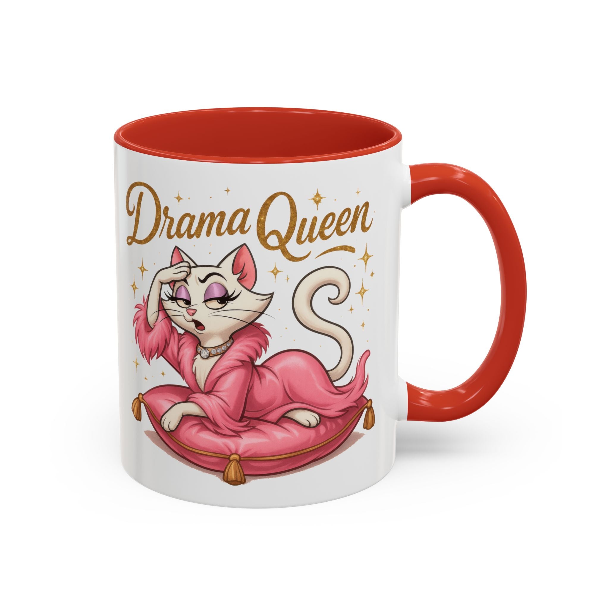 Drama Queen Coffee Mug - Fun Gift for Cat Lovers, Unique Mug for Tea or Coffee, Perfect for Birthdays, Mother's Day & Housewarming