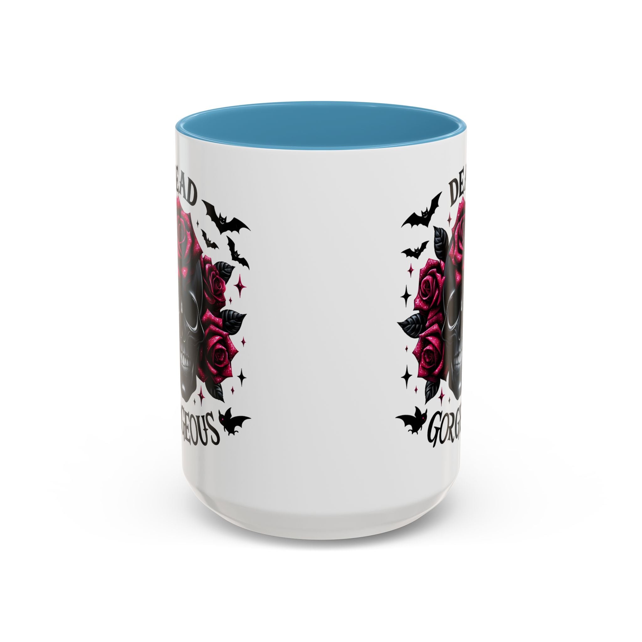 Gothic Skull Coffee Mug - Dead Gorgeous Design halloween horror art goth