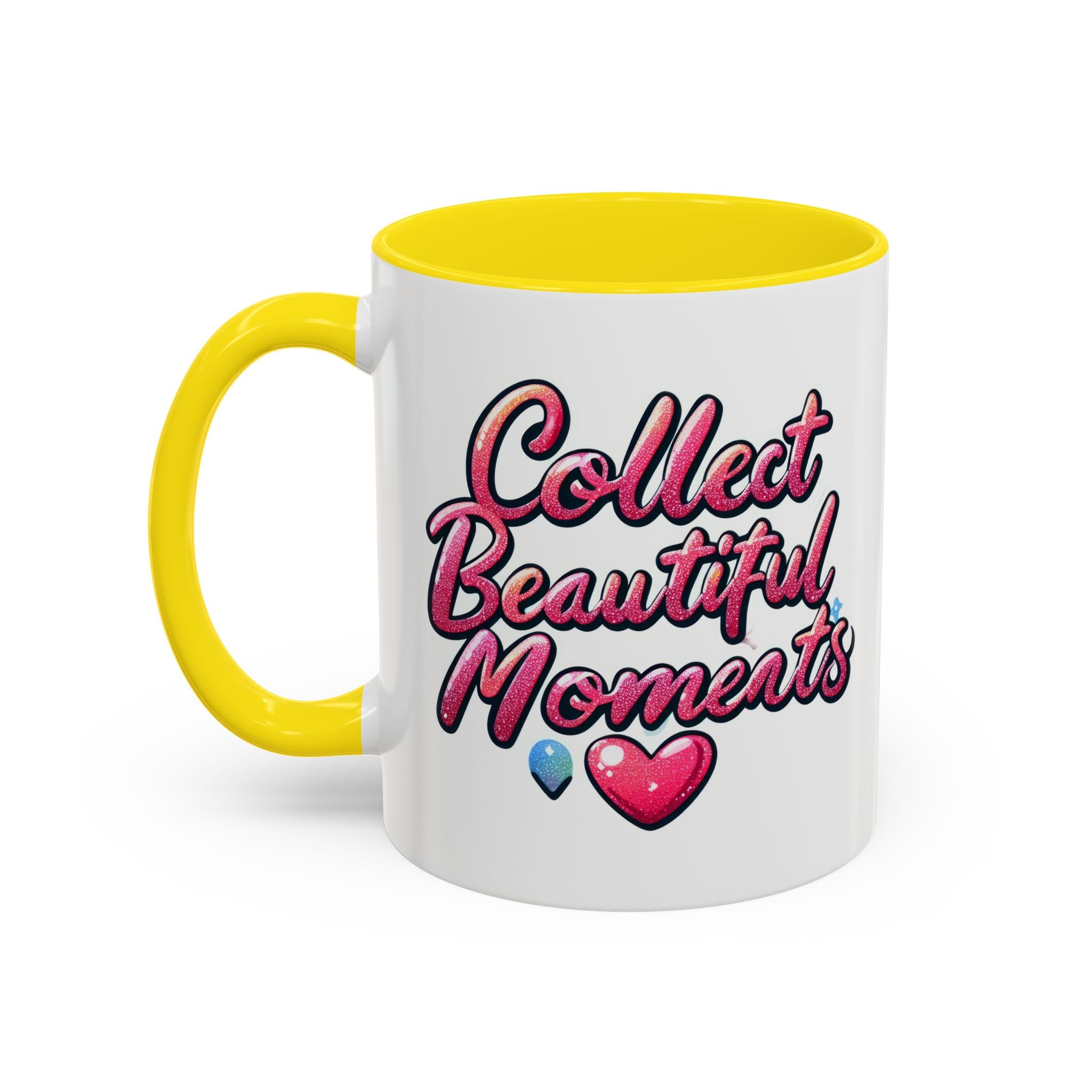 Collect Beautiful Moments Coffee Mug - 11oz & 15oz positive vibe love heart cup