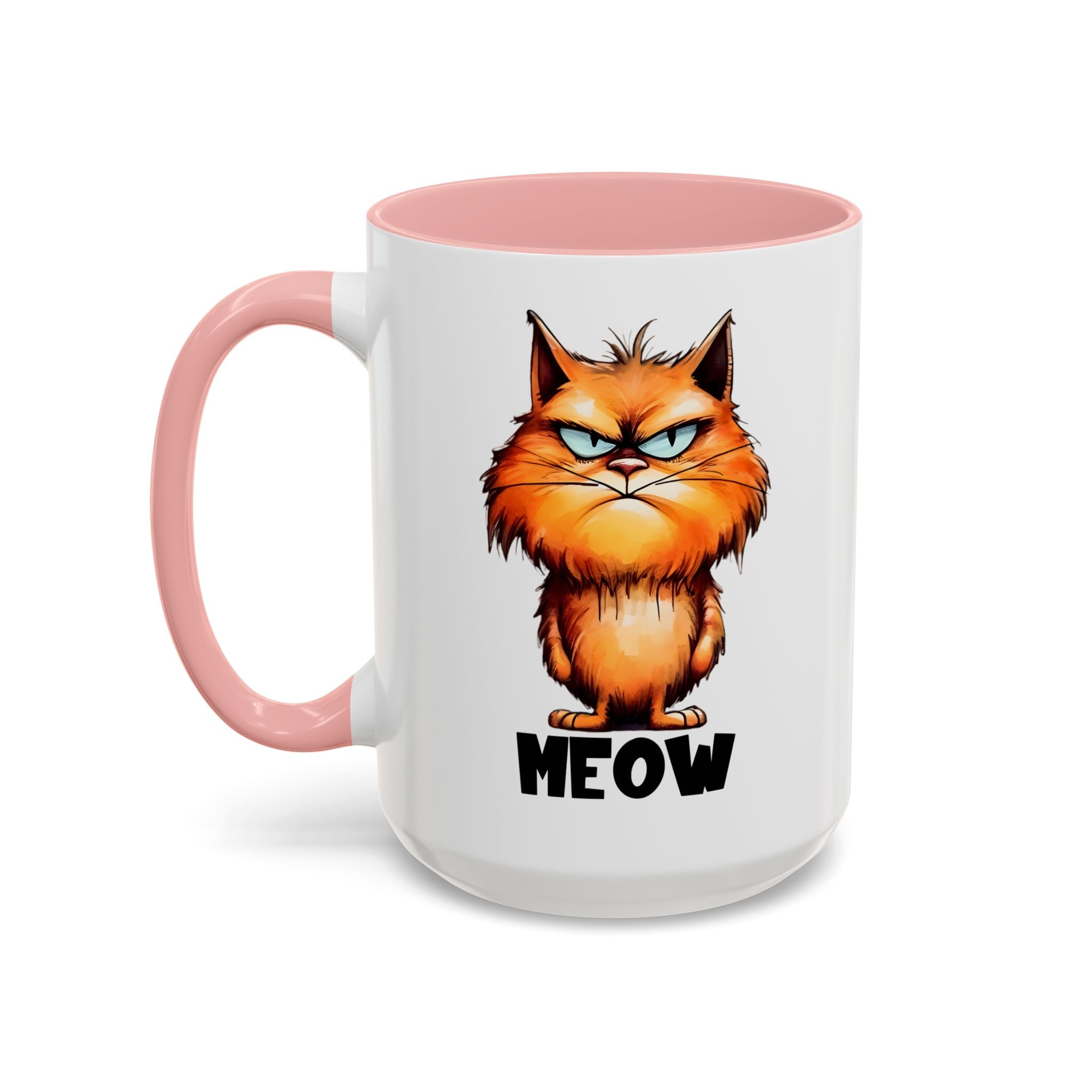 Funny grumpy  Cat Accent Coffee Mug - Perfect Gift for Cat Lovers, Meow Mug, Pet Owner Present, Caffeine Fix, Novelty Drinkware