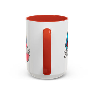 GRL PWR Accent Coffee Mug - Bold Fun Design for Empowerment, Great Gift for Friends, Coffee Lovers, Birthdays, and Celebrations