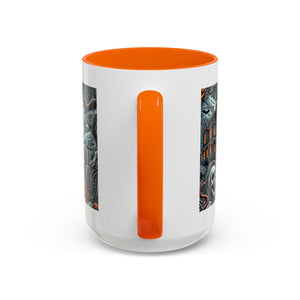 Gothic vampire Halloween Coffee Mug, Spooky Decor, Skull Design, Gift for Horror Lovers,  Party Essential, Unique Drinkware