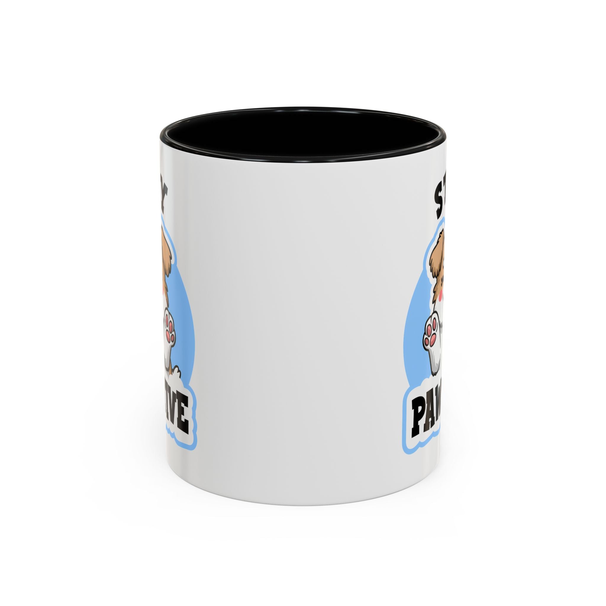 Cute Stay Pawsitive Coffee Mug - Perfect Gift for Dog Lovers mental health