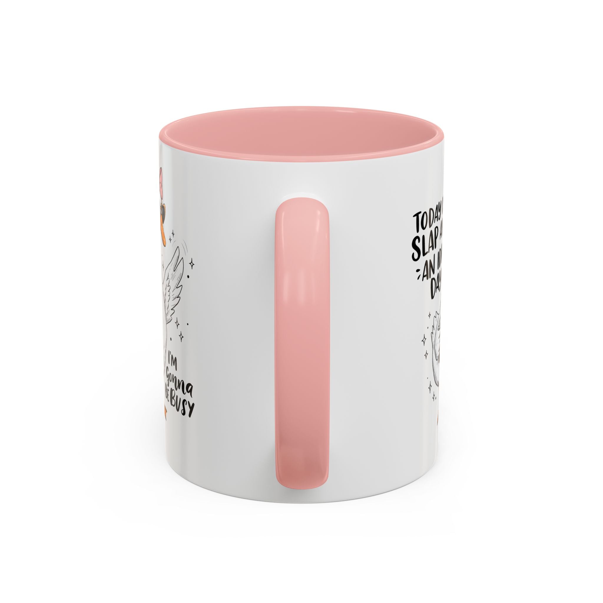 Funny Goose Coffee Mug - Slap an Idiot Day adult humor joke