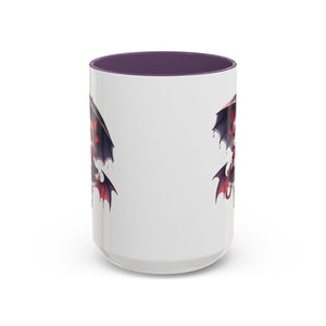 Gothic vampire girl  horror art Accent Coffee Mug (11, 15oz)