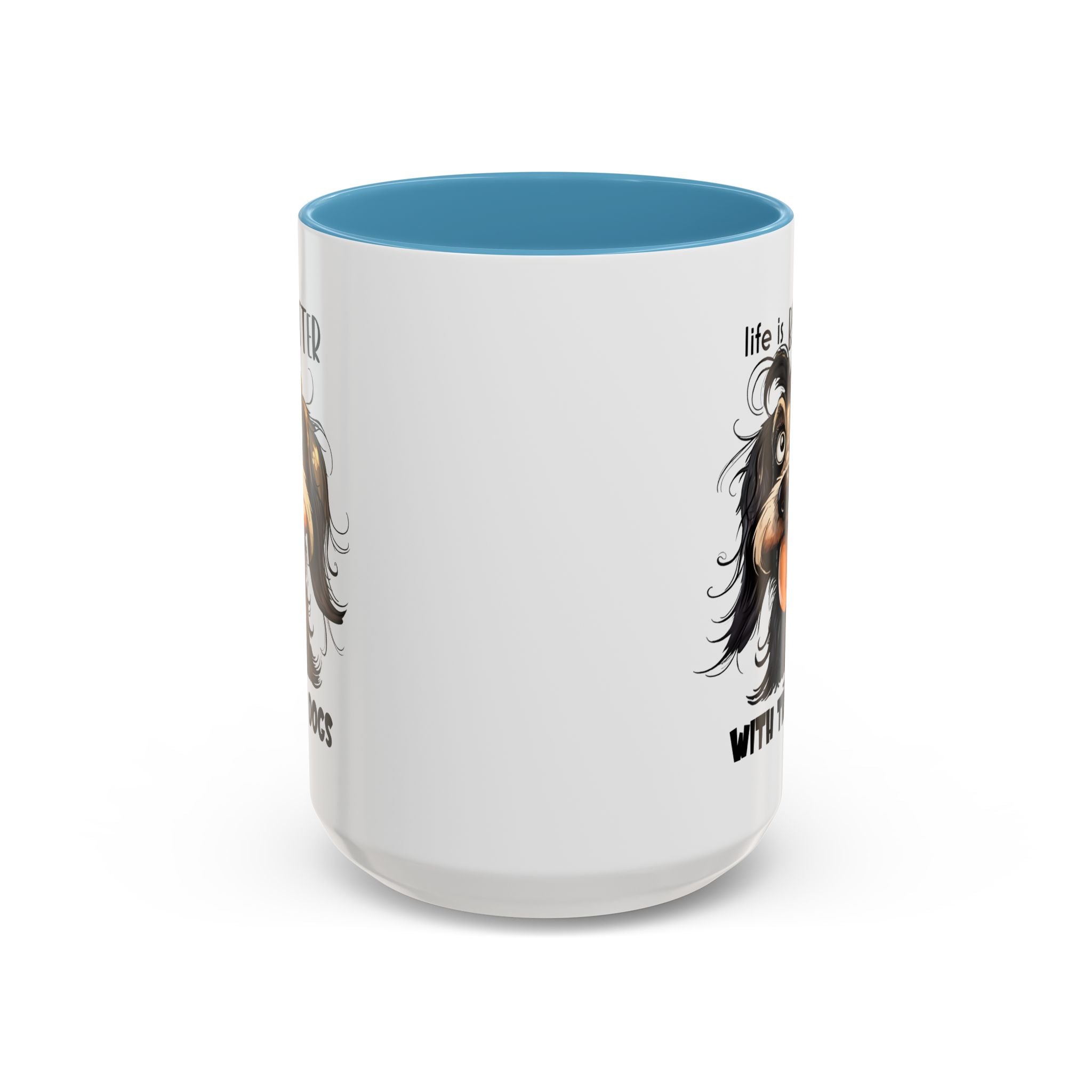 Life is Better with Dogs Coffee Mug - Cute Dog Lover Gift, Animal Themed Mug, Pet Owner Present, Fun Coffee Cup, Gift for Him/Her