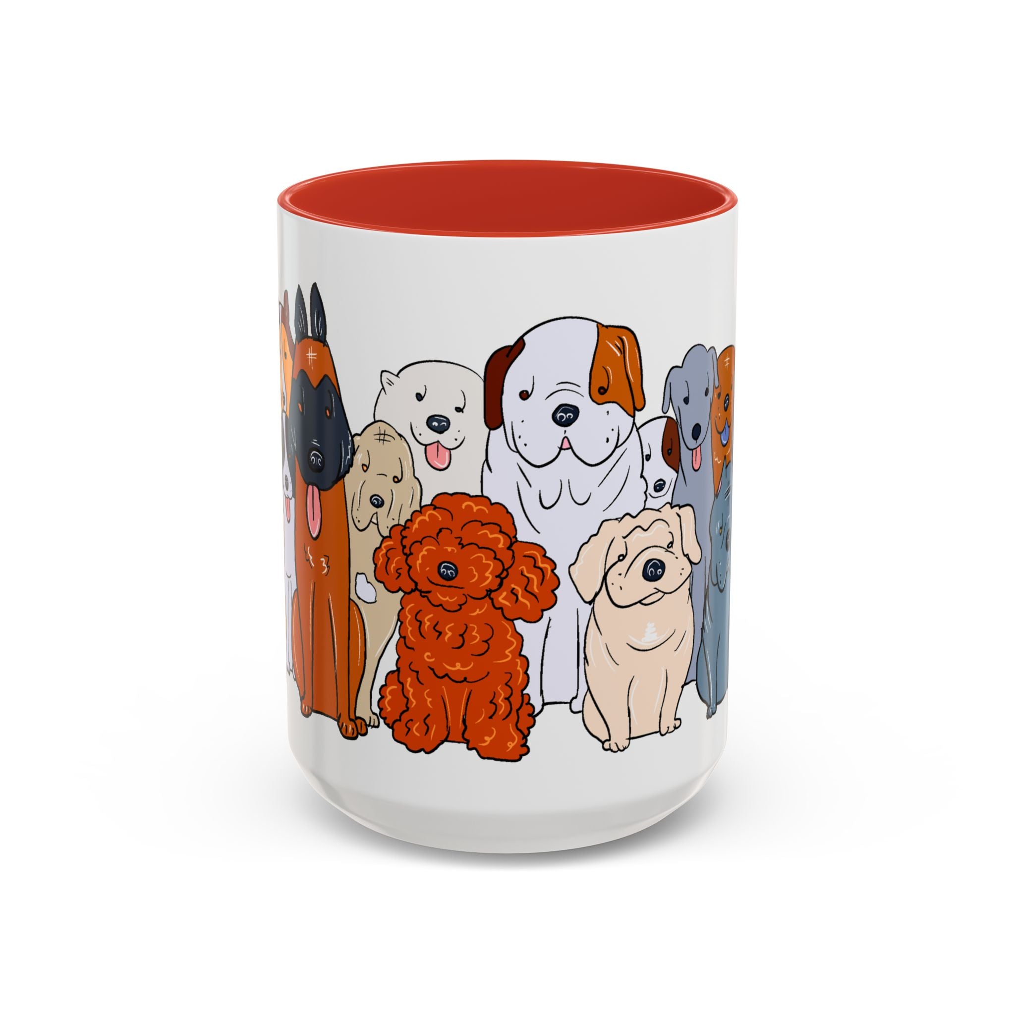 Cute Dog Breed Accent Coffee Mug, Pet Lover Gift, Canine Mug, Gifts for Dog Owners, Puppy Lover Mug