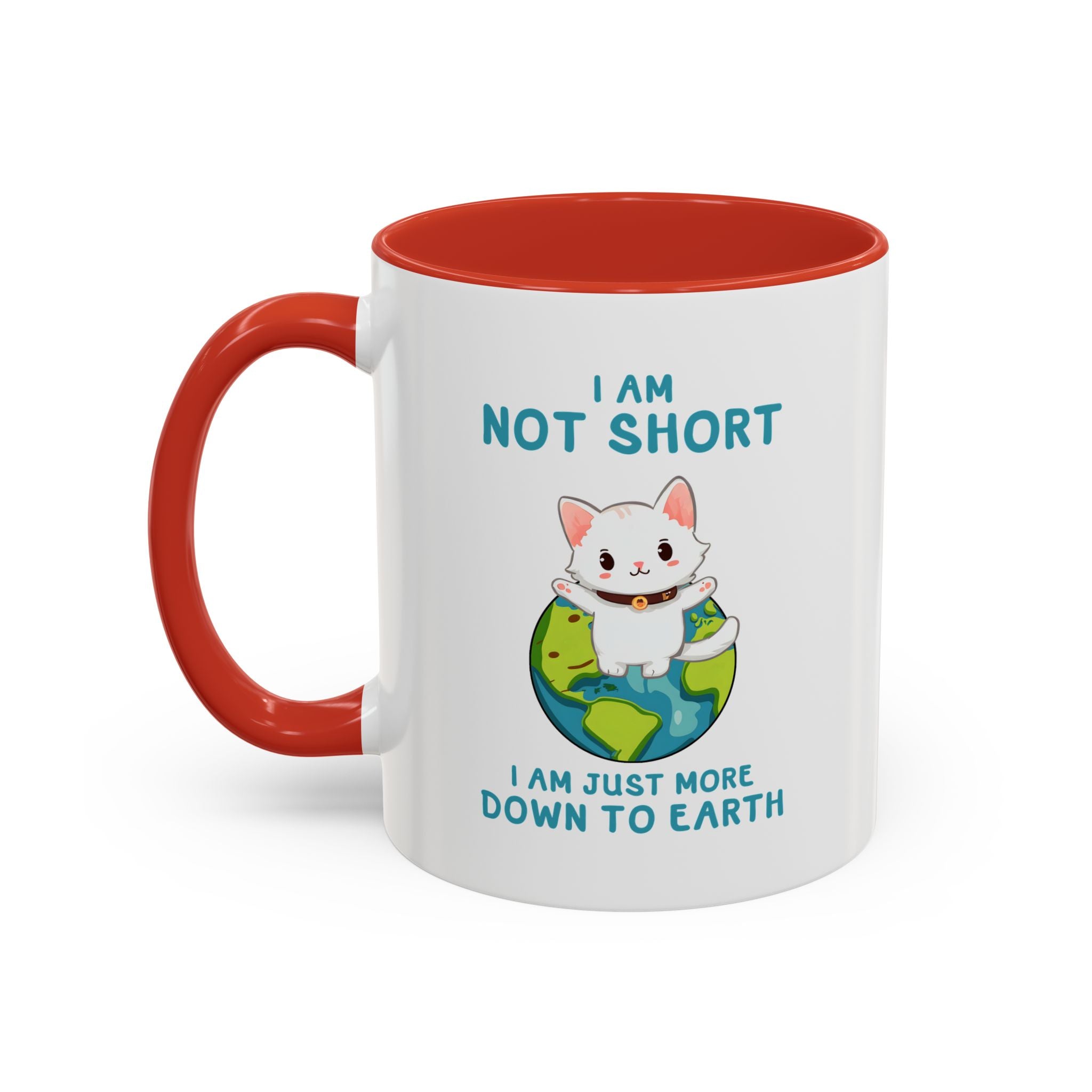 Cute Down to Earth Cat Coffee Mug - Perfect Gift for Cat Lovers