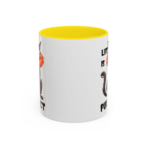 Purrfect Cat Accent Coffee Mug, Cat Lover Gift, Funny Drinkware, Cute Kitchen Accessory, Pet Owner Mug, Unique Gift Idea