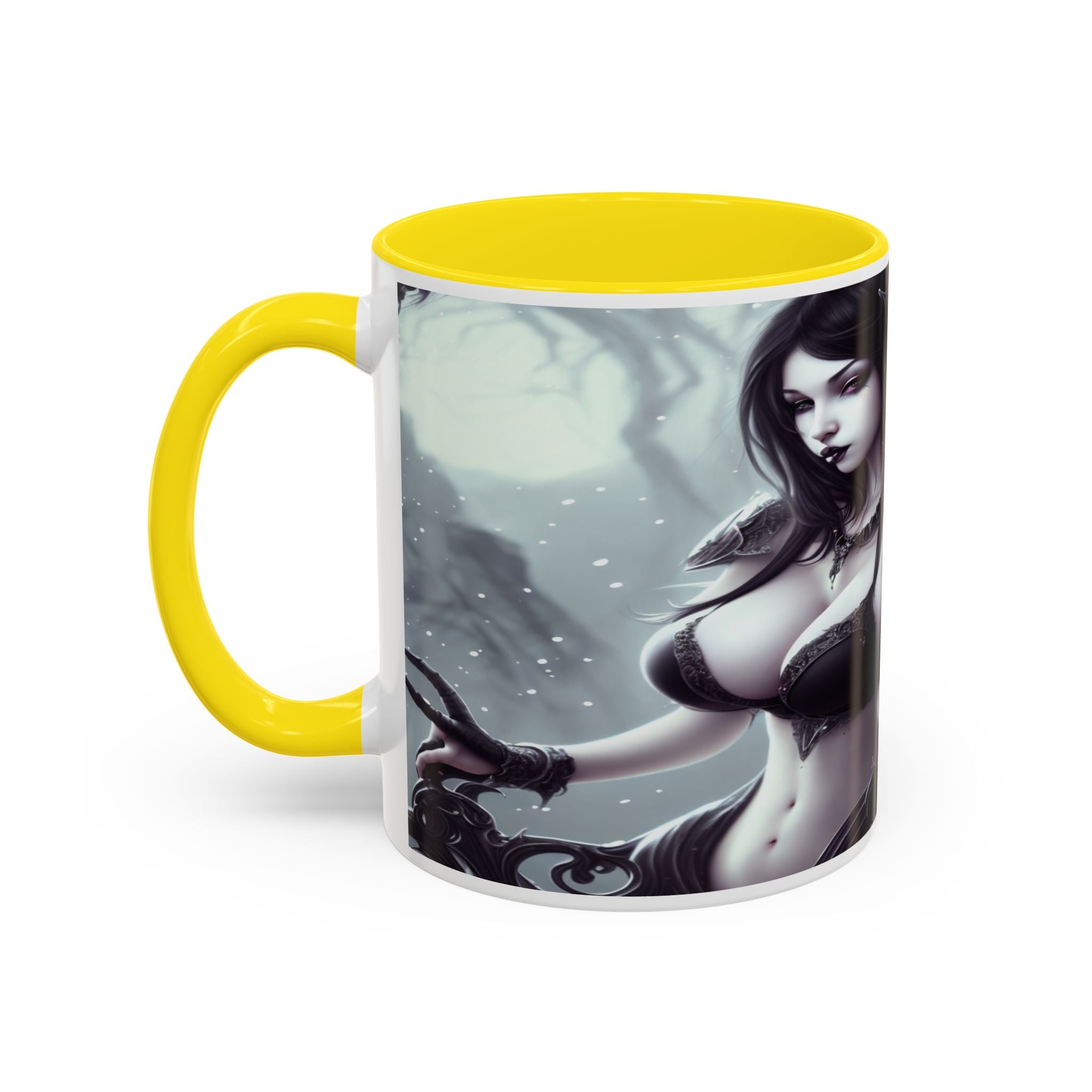 sexy busty woman Gothic Fantasy Coffee Mug – 11oz & 15oz Sculpted Design horror art