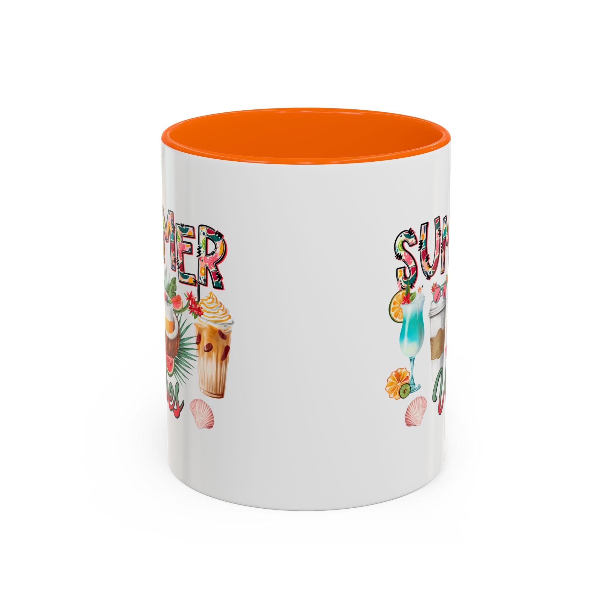 Summer Vibes Accent Coffee Mug - 11oz & 15oz - Perfect for Sunny Days & Celebrations