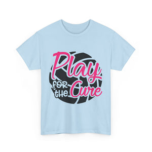Unisex Motivational Sports Tee - "Play for the Cure" - Ideal for Team Events, Charity Runs, Sports Fans, Fitness Gifts, Casual Wear, [...]