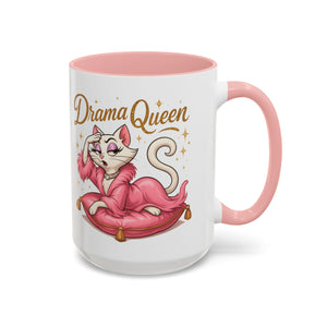 Drama Queen Coffee Mug - Fun Gift for Cat Lovers, Unique Mug for Tea or Coffee, Perfect for Birthdays, Mother's Day & Housewarming