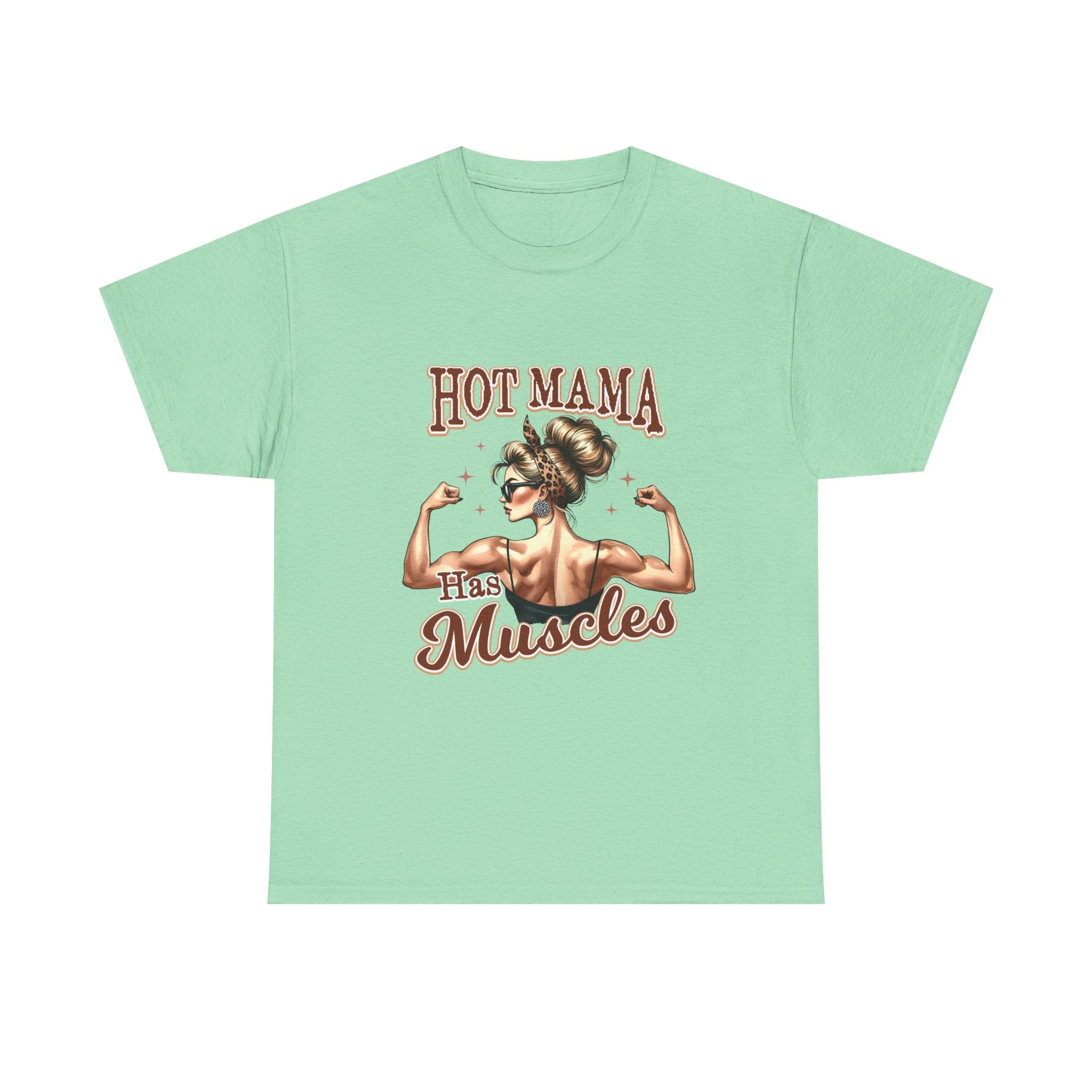 Muscle Mama Tee: Empowering Unisex Cotton Shirt, Gift for Moms, Fitness Lovers, Workout Apparel, Birthday, Mother's Day