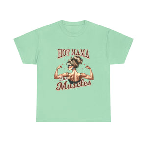 Muscle Mama Tee: Empowering Unisex Cotton Shirt, Gift for Moms, Fitness Lovers, Workout Apparel, Birthday, Mother's Day