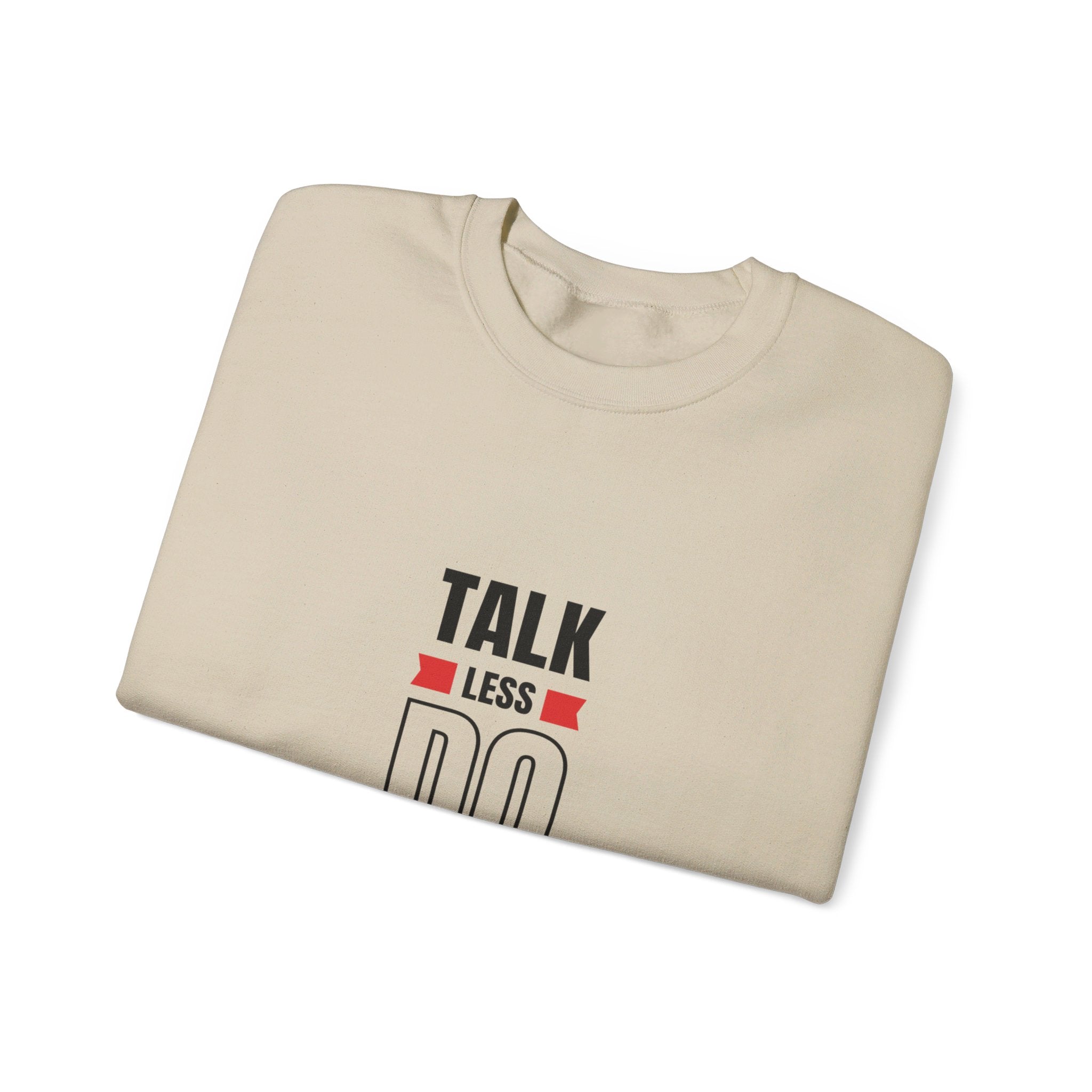 Talk less do more Unisex Heavy Blend™ Crewneck Sweatshirt personalized products