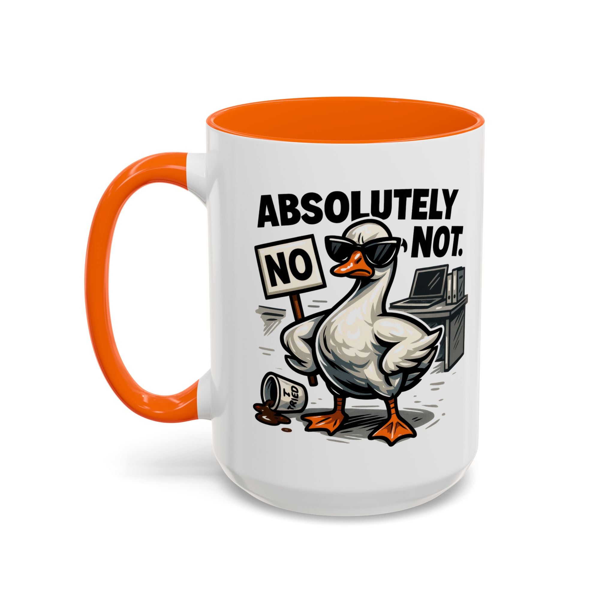 Sassy Coffee Mug, Humorous Gift for Geese Lovers, Fun Office Desk Decor, Funny Animal Cup, Quirky Kitchenware