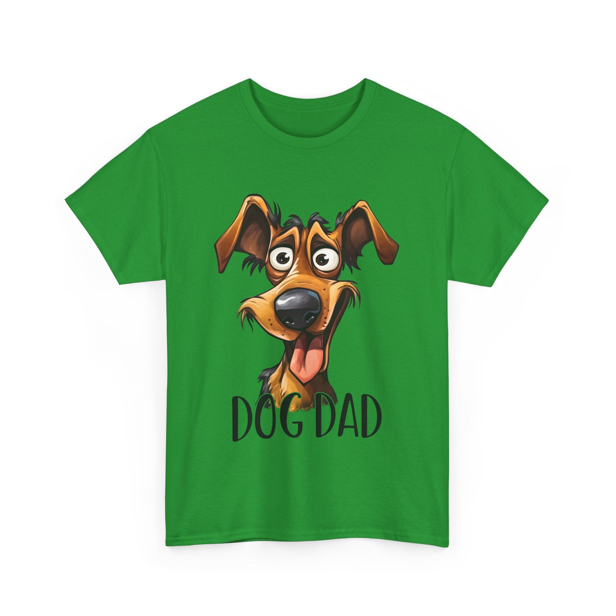 Dog Dad Unisex Heavy Cotton Tee, Pet Lover Gift, Fun Shirt for Father’s Day, Dog Owner Humor Tee, Great for Birthdays, Casual Wear