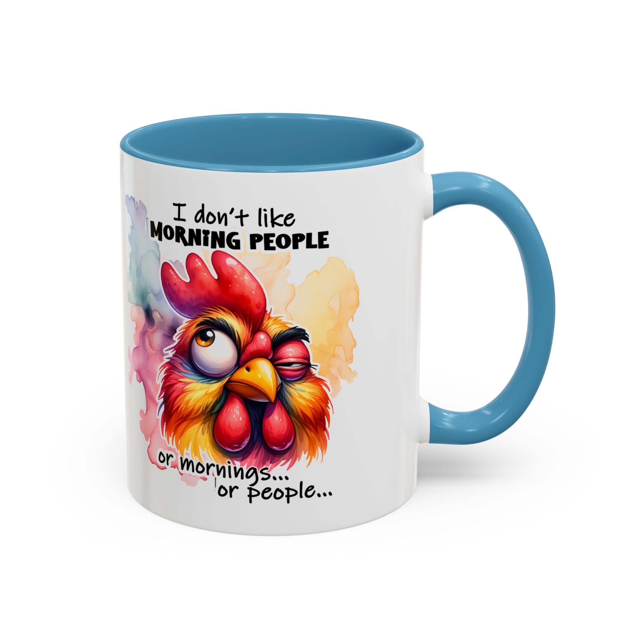 Funny Morning Coffee Mug, Rooster Mug, Gift for Coffee Lovers, Morning People, Humor Mug for Friends