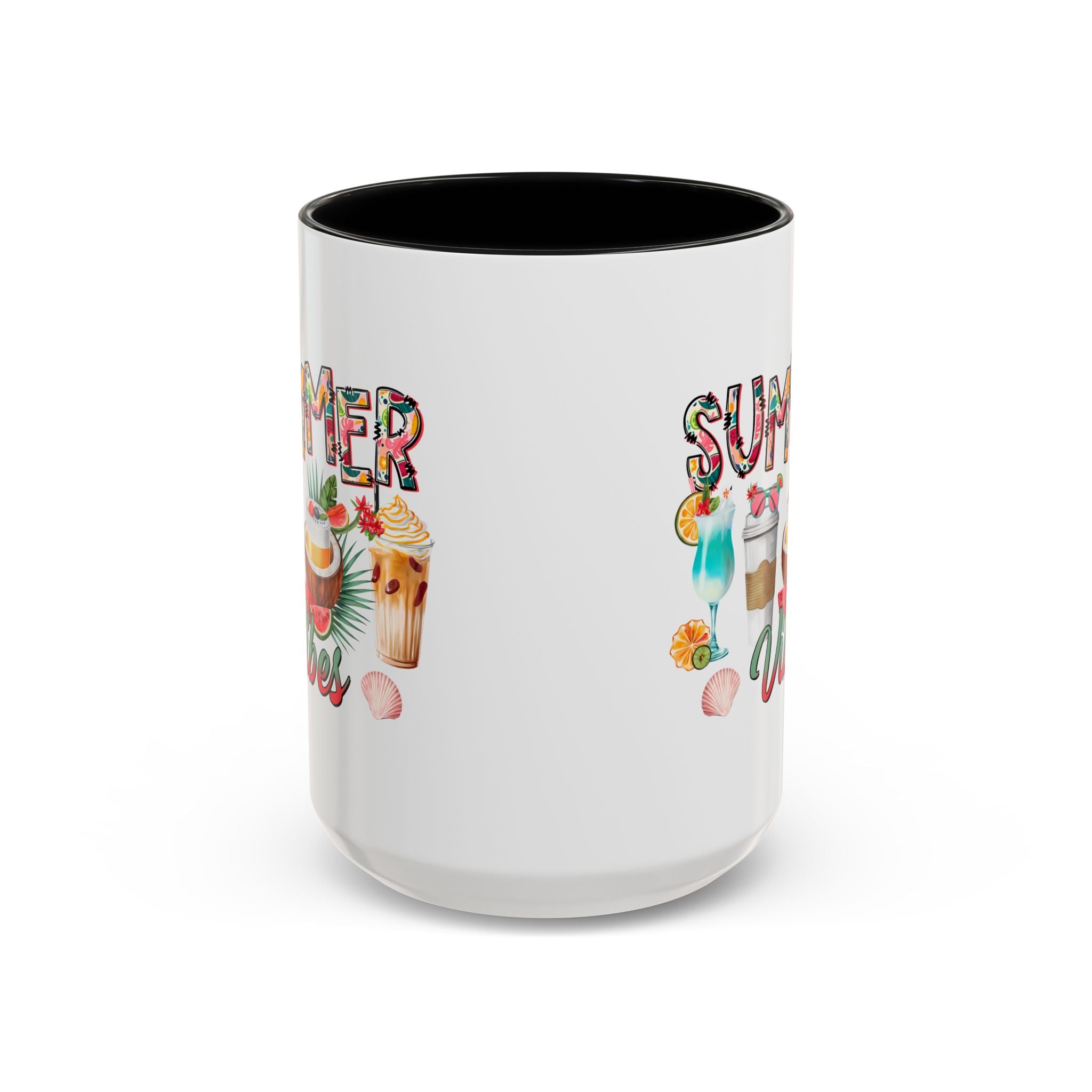 Summer Vibes Accent Coffee Mug - 11oz & 15oz - Perfect for Sunny Days & Celebrations