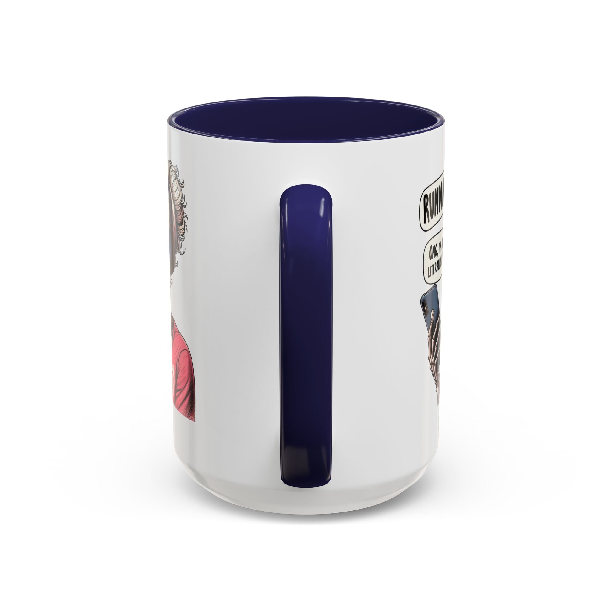 Running Skeleton Coffee Mug - Perfect for Fitness Lovers, Halloween Decor, Gift for Runners, Funny Tea Cup, Workout Enthusiast