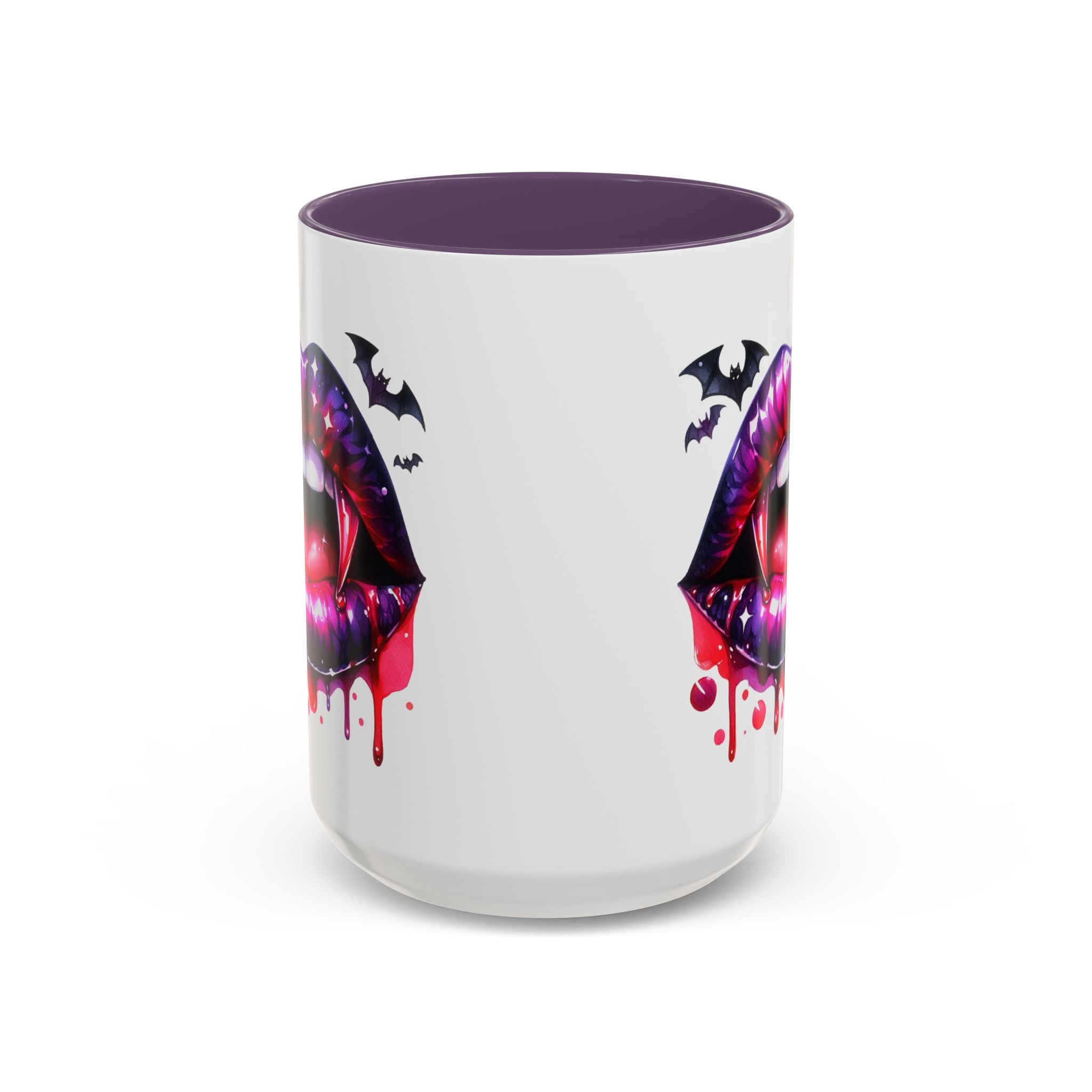 Gothic Vampire Coffee Mug, Halloween Mug, Dark Aesthetic, bats, Spooky Home Decor, Unique Coffee Cup